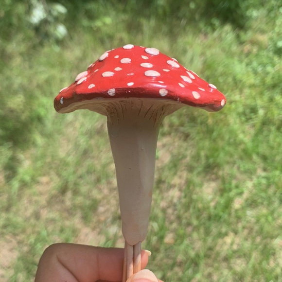 [3] MUSHROOM 🍄 Garden Stakes w/ SPOTS! 🙌🏽❤️🌈 - Picture 8 of 11